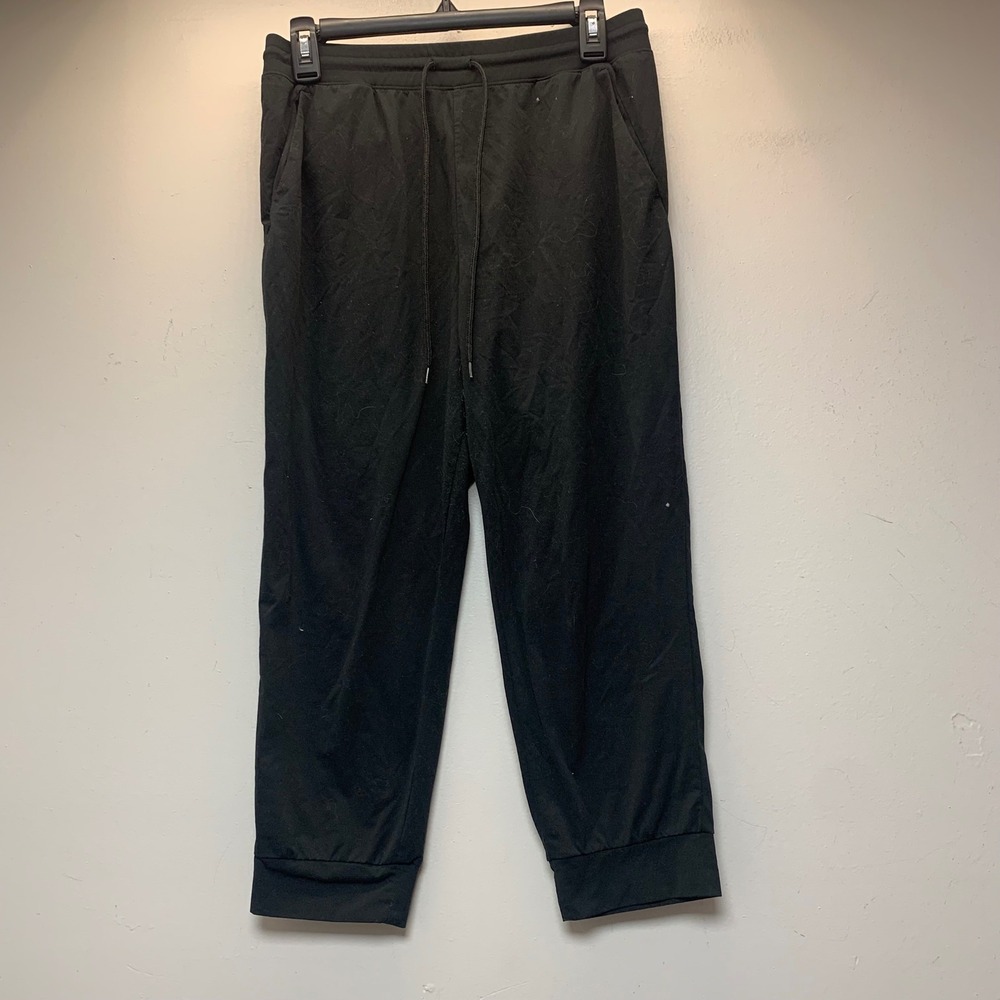 Uniqlo Dry-Ex Jogger Pants Mens Medium Black Good Stretch Activewear 241-188211